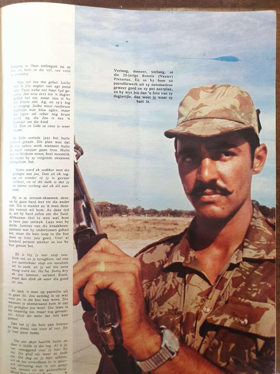 JUL. 1971. ONS MANNE OP DIE GRENS. COLLECTORS EDD. BIG FORMAT HUISGENOOT.