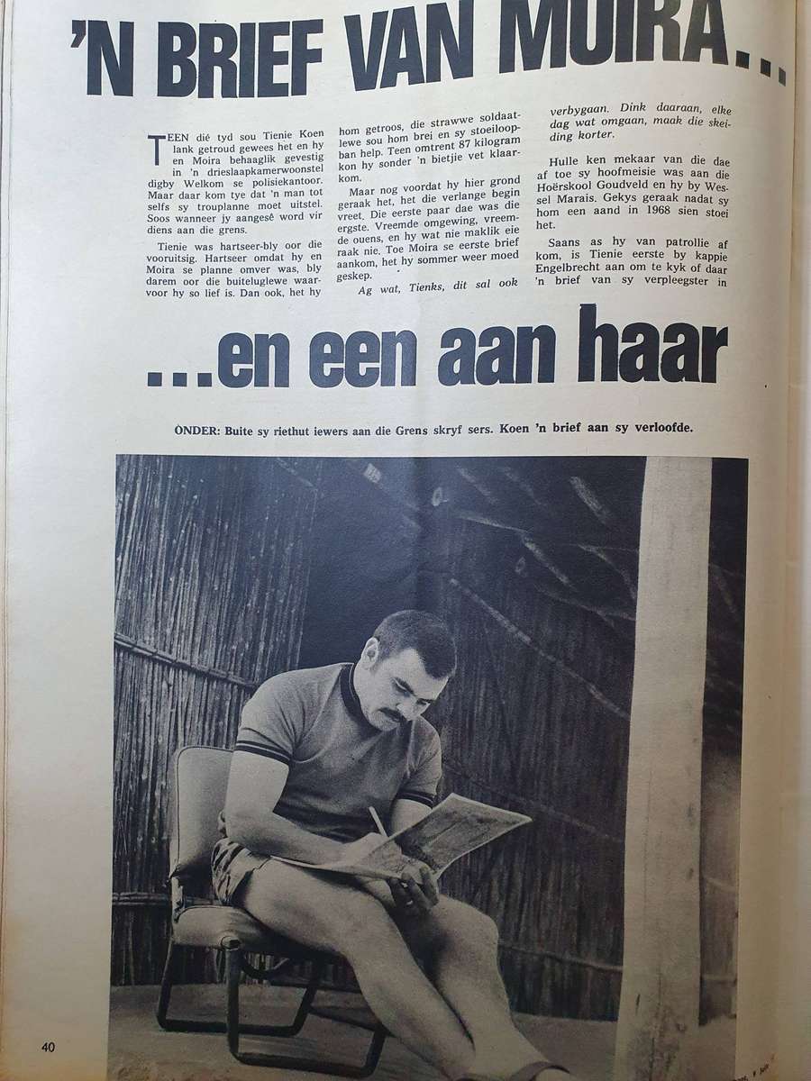 JUL. 1971. ONS MANNE OP DIE GRENS. COLLECTORS EDD. BIG FORMAT HUISGENOOT.