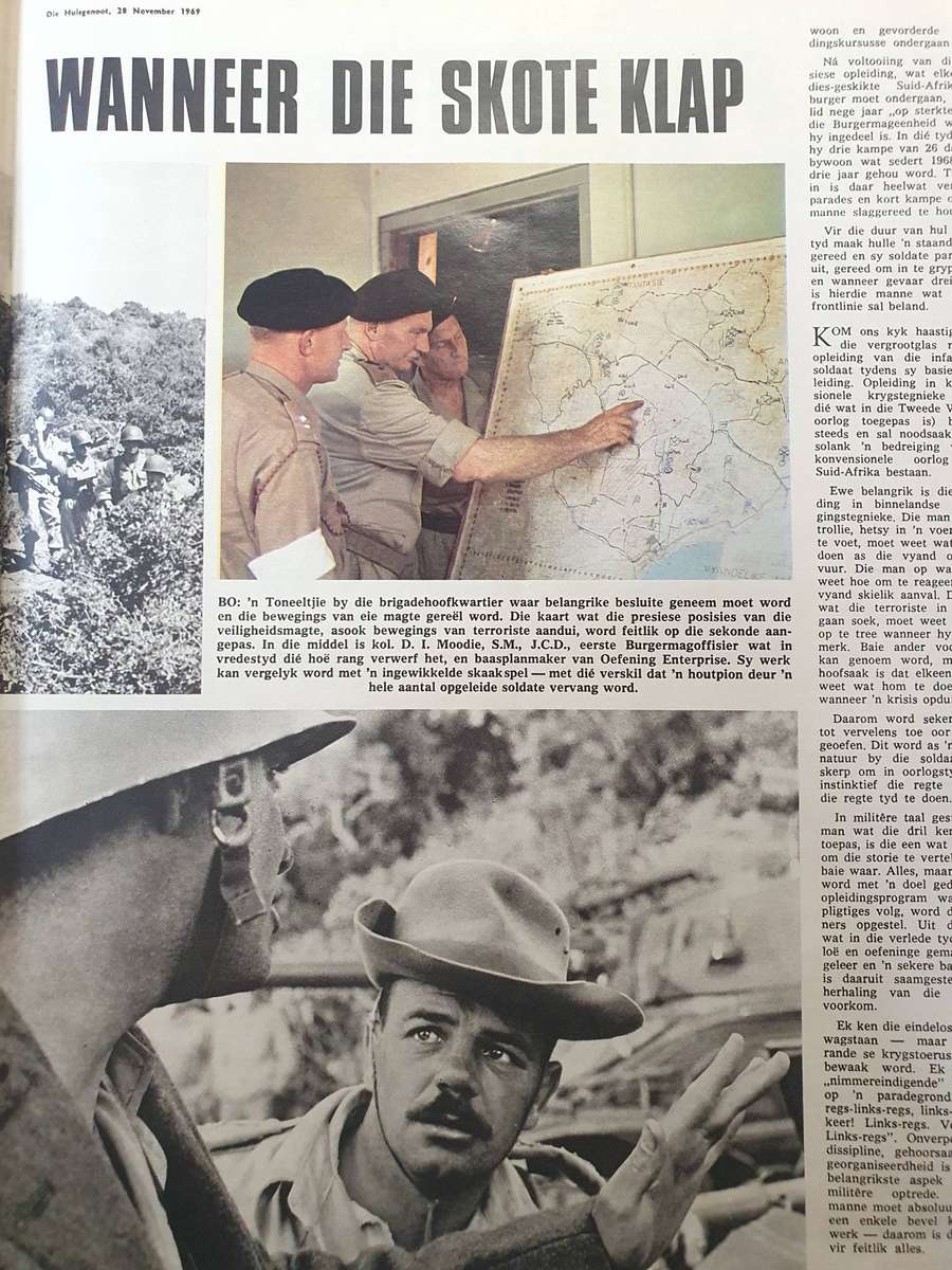 NOV. 1969.. OEFENING ENTERPRISE.  COLLECTORS EDD. BIG FORMAT HUISGENOOT.