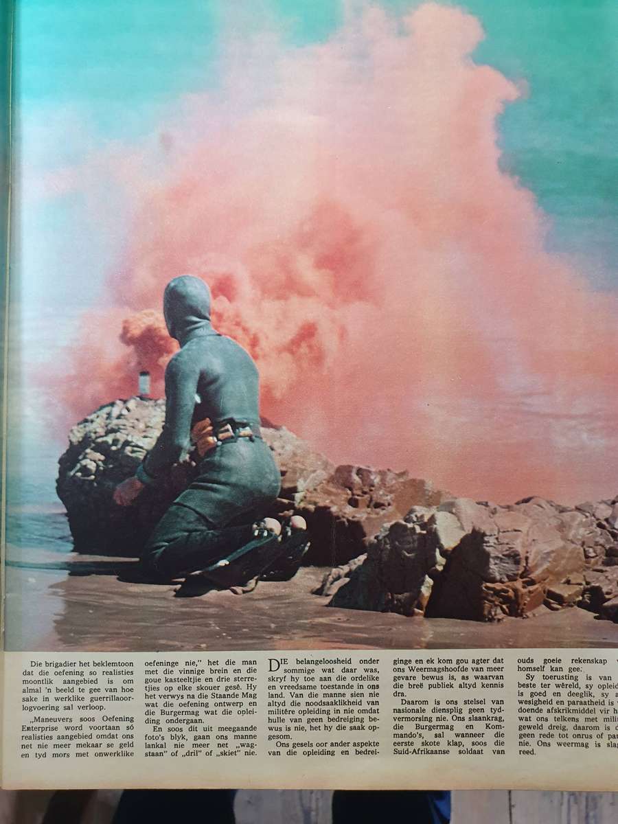 NOV. 1969.. OEFENING ENTERPRISE.  COLLECTORS EDD. BIG FORMAT HUISGENOOT.