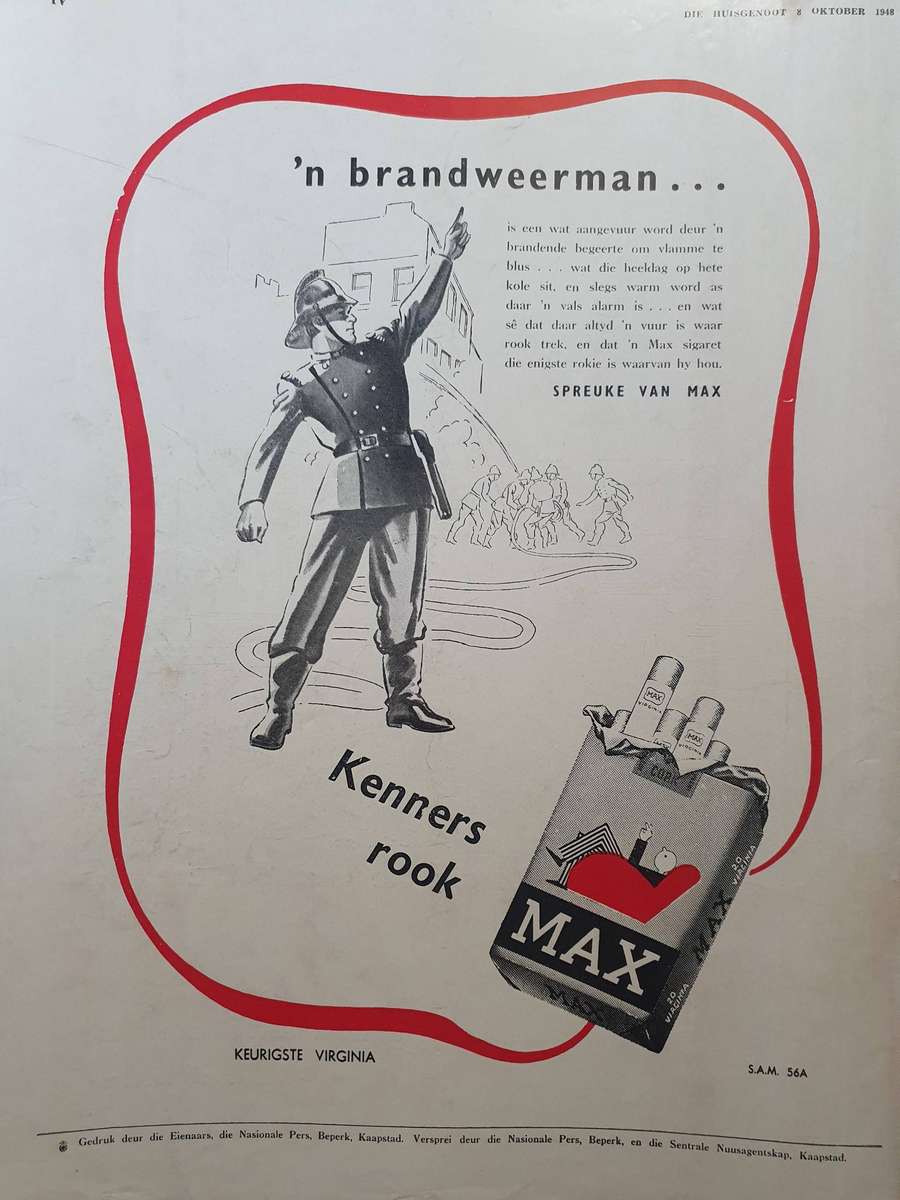 8 OKT. 1948. DIE HUISGENOOT. COLLECTORS EDD. BIG FORMAT 28CM W X 35CM L.