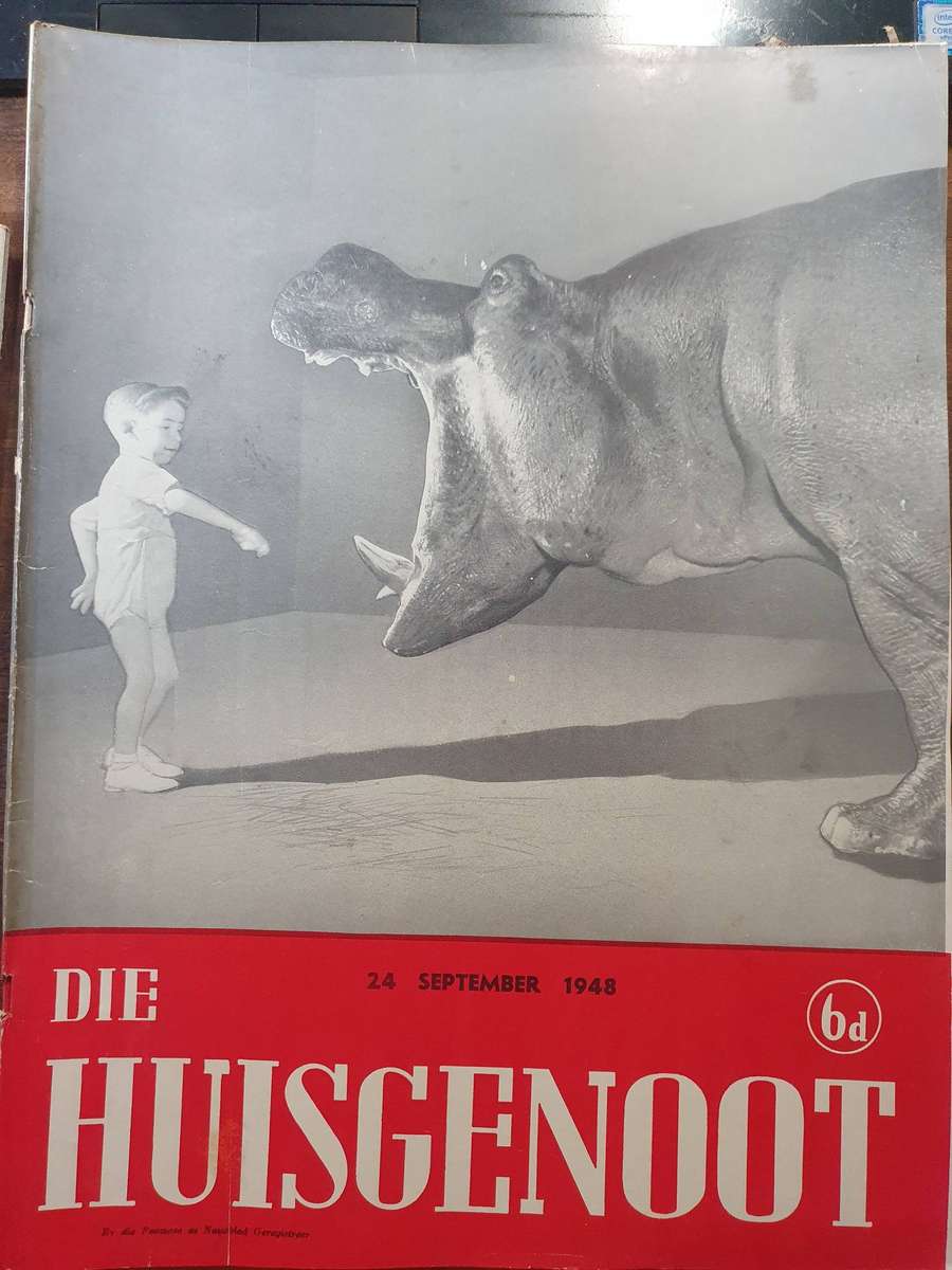 24 SEPT  1948. DIE HUISGENOOT. COLLECTORS EDD. BIG FORMAT 28CM W X 35CM L.