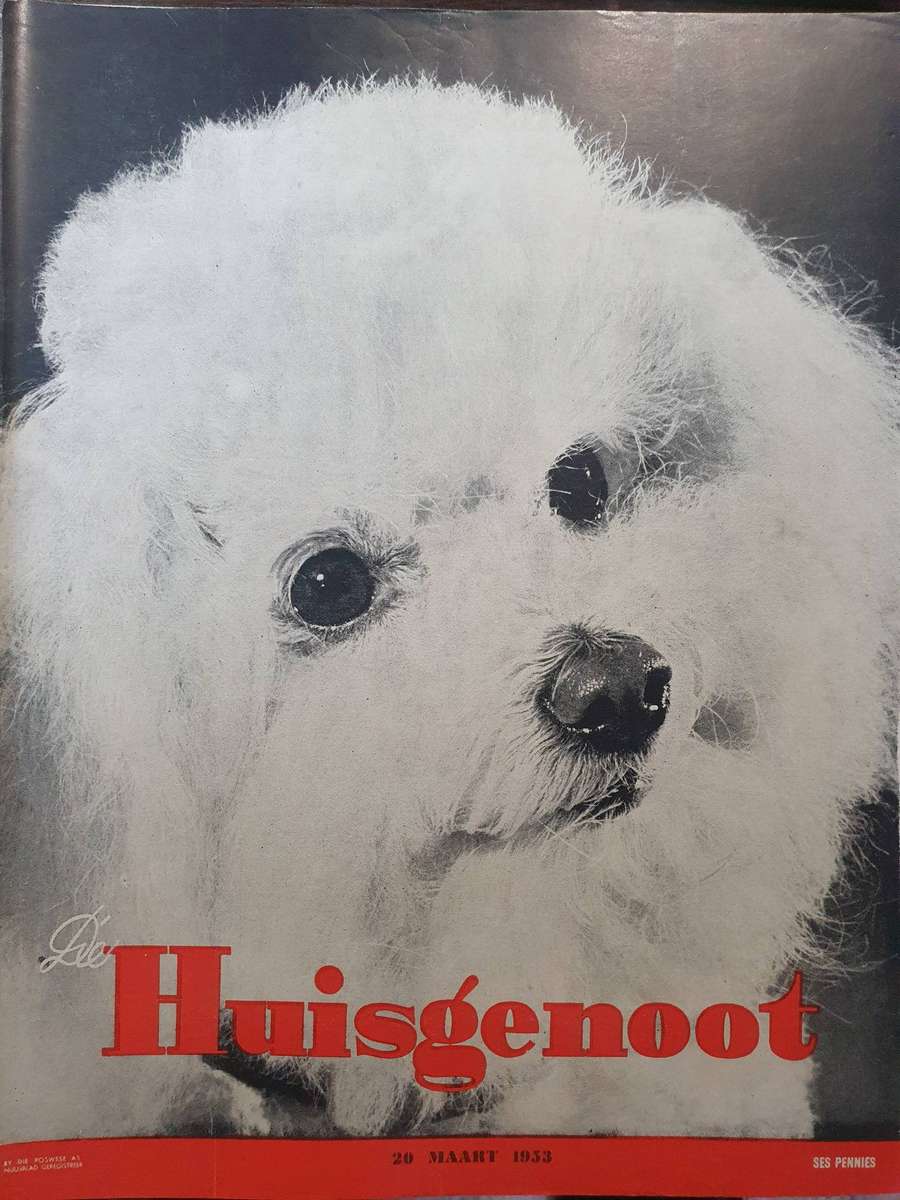 20 MAART 1953. DIE HUISGENOOT. COLLECTORS EDD. BIG FORMAT 28CM W X 35CM L.