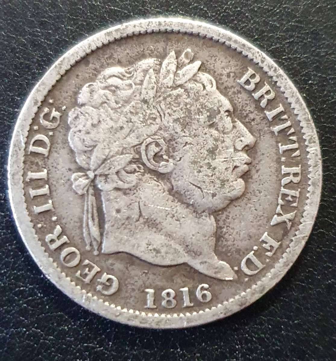 1816 6 Pence - George III. Silver (.925). EST: VF35