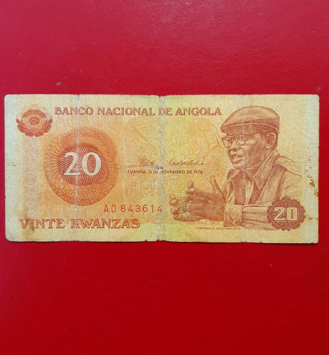 20 Kwanzas Angola bush war era.  1976   EST: (F / 12-15)