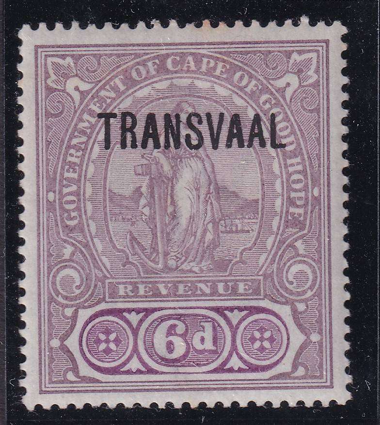 Cape of Good Hope - Revenue - 1898 - 6d - Overprinted TRANSVAAL - MNH