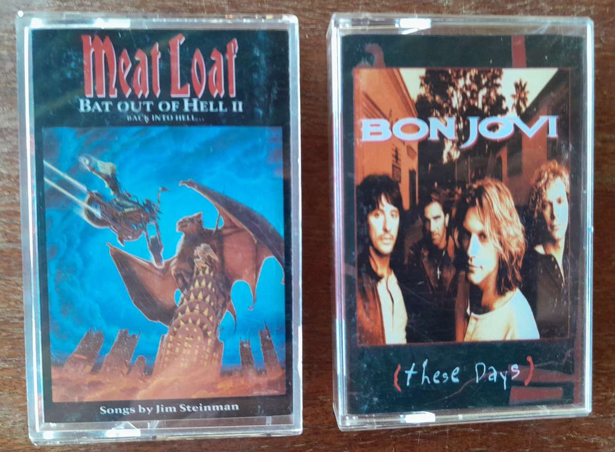 Cassettes of BON JOVI & MEAT LOAF