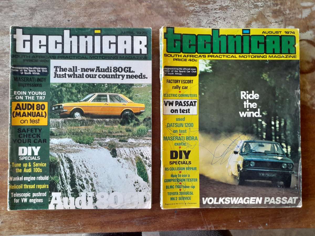 8 x Technicar Magazines -- 1974-1975