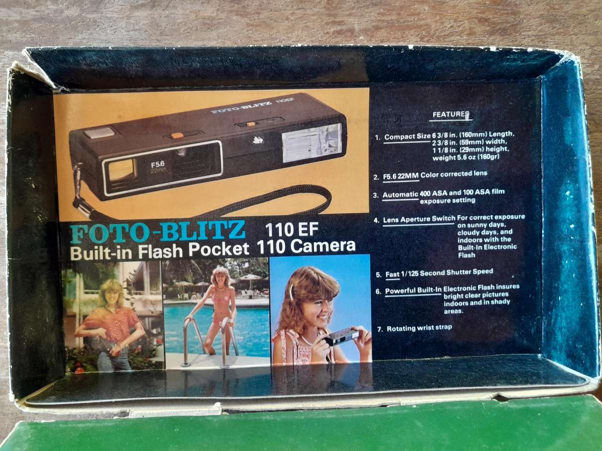 Foto blitz 110 EF 22 mm camera, With Original box and user manual