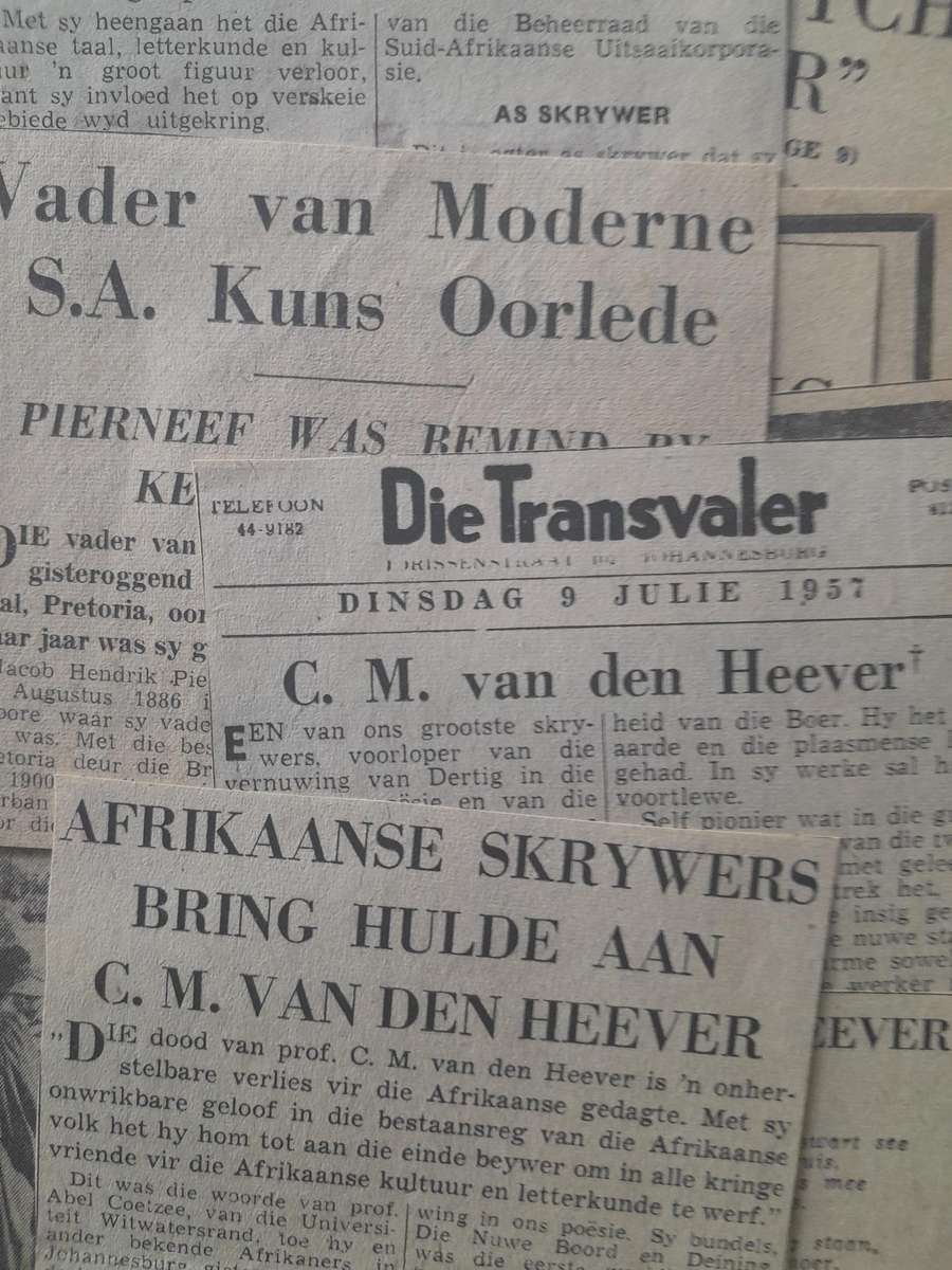 Groot versameling van DIE TRANSVALER en ander politieke nuus uitknipsels en Artikels, Bosoorlog ens.