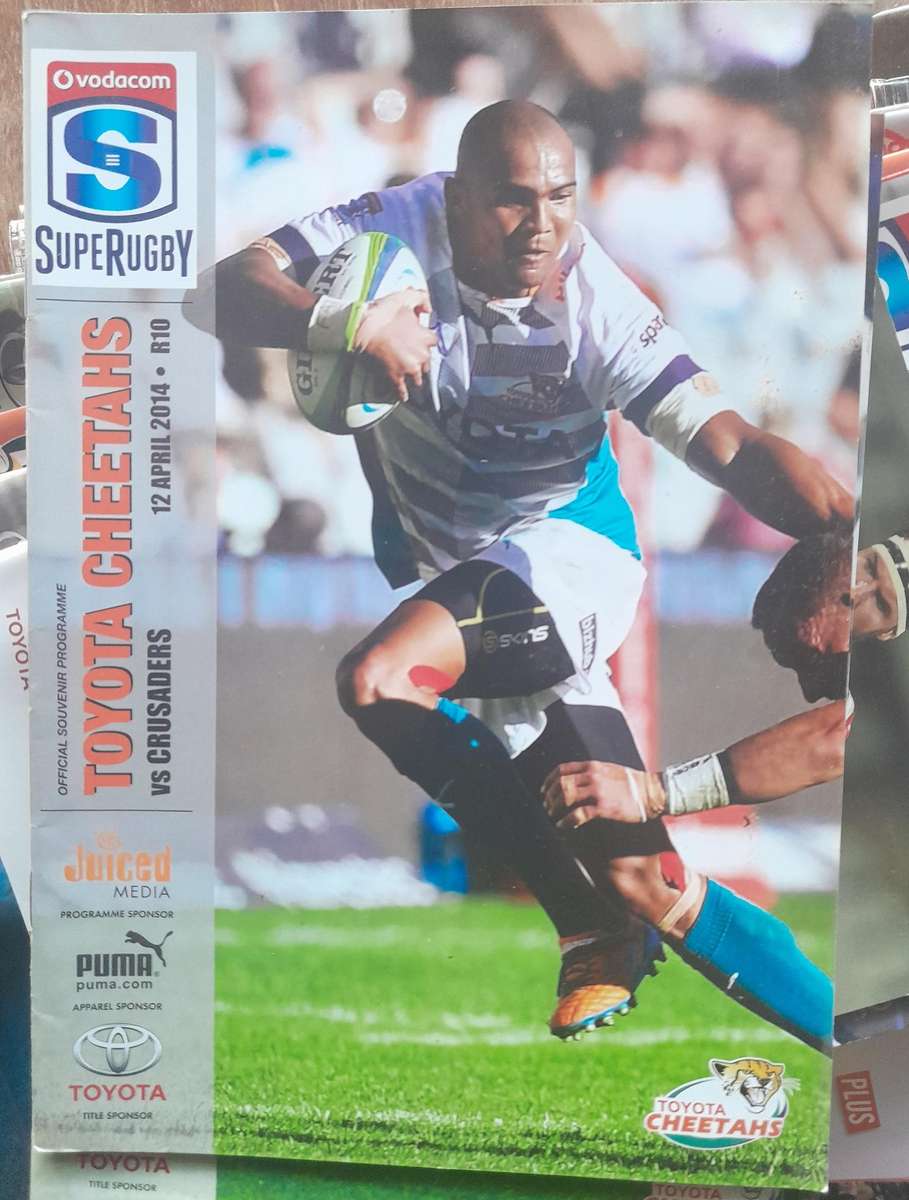 Collection of Cheetah Rugby Magazines x 6  and 24 x Game Programs, Curry Cup and Super 2013 - 2015
