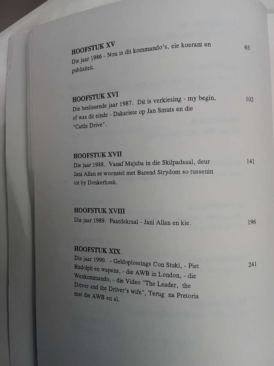 Die Wel en Wee van die AWB deur Kays Smit, 1996 1ste druk