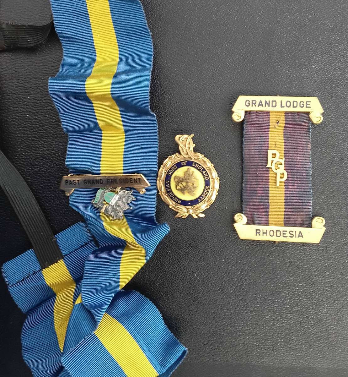 3 x Sons of England Rhodesia memorabilia medals ect.