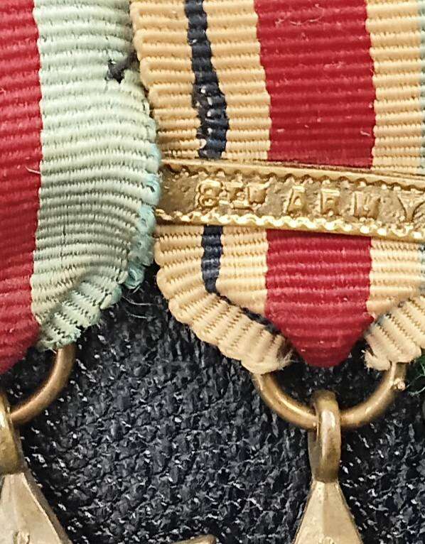 Full & miniature set WWII medals with BRAVERY IN THE FIELD MEDAL ISSUED TO L CPL HF HEWSON 8th Army