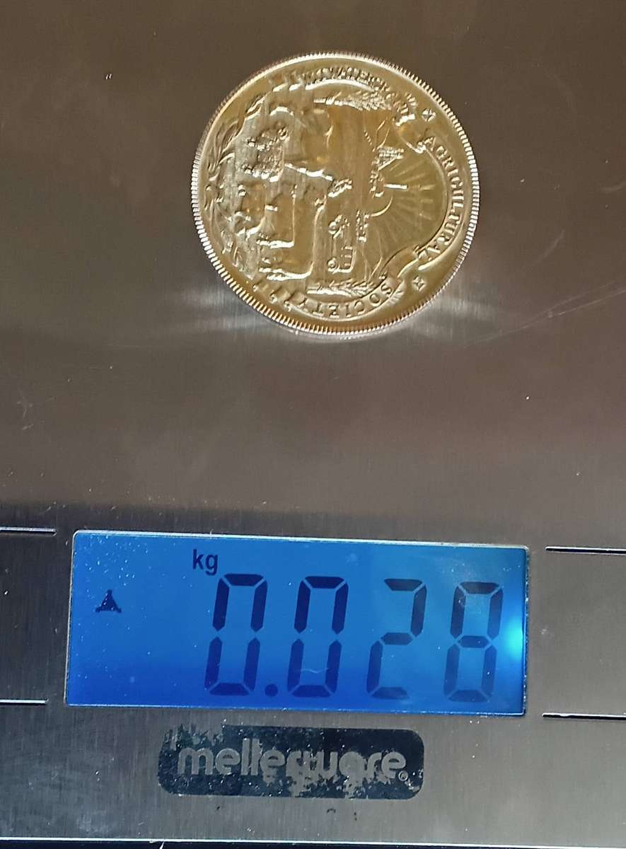 9 Carat GOLD MEDAL WITWATERSRAND AGRICULTURAL SOCIETY 1948,  28 Grams