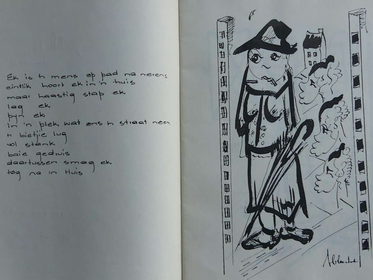 STRATE SONDER PAD by FRANS CLAERHOUT with original sketch and signature, **Eerste druk**