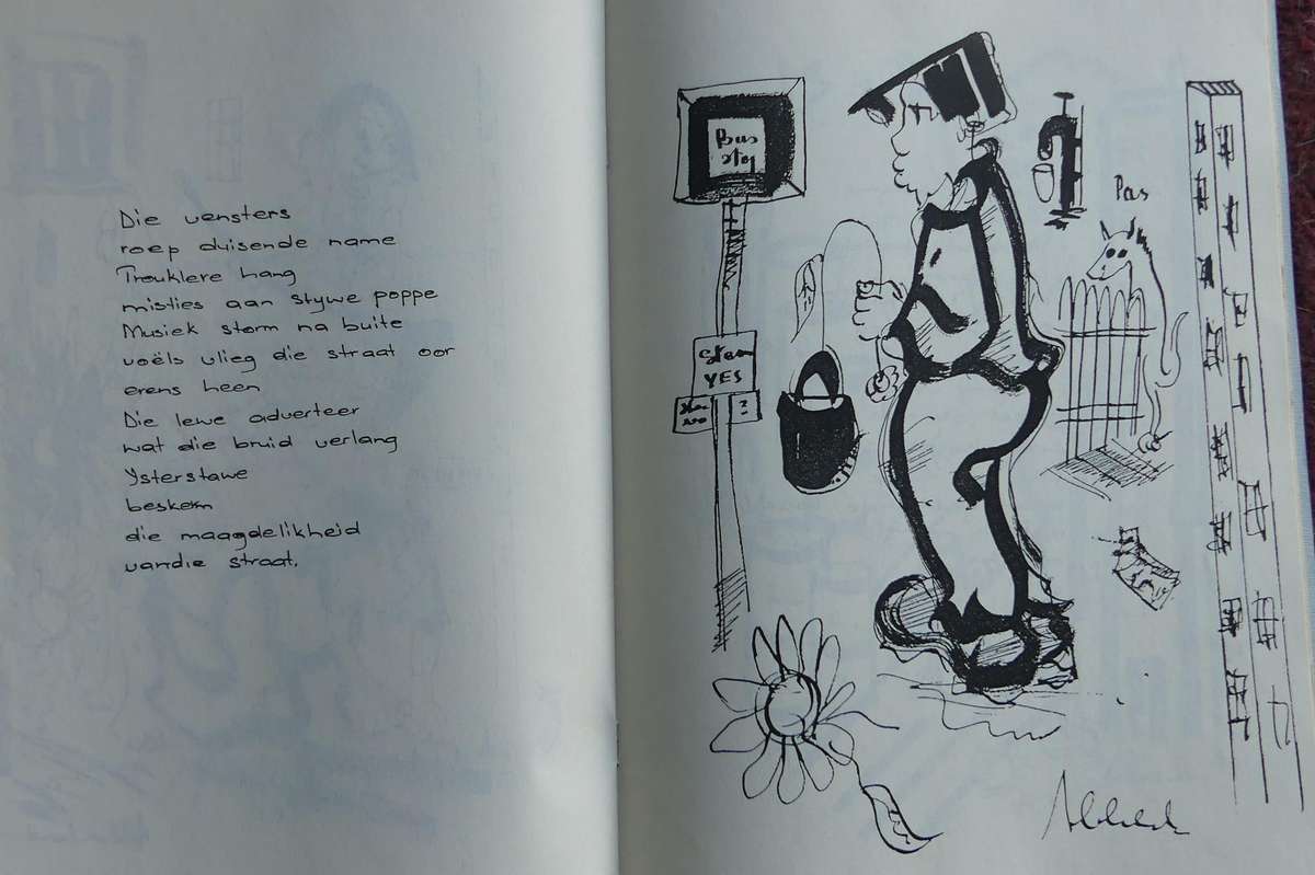 STRATE SONDER PAD by FRANS CLAERHOUT with original sketch and signature, **Eerste druk**