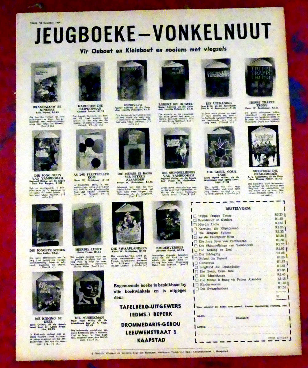 VONK -- 22 Desember 1969 -- Tydskrif