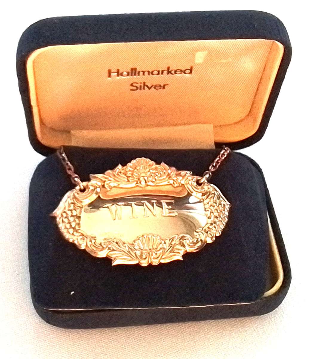 Birmingham  1997  Silver  Decanter  Label   -   Boxed