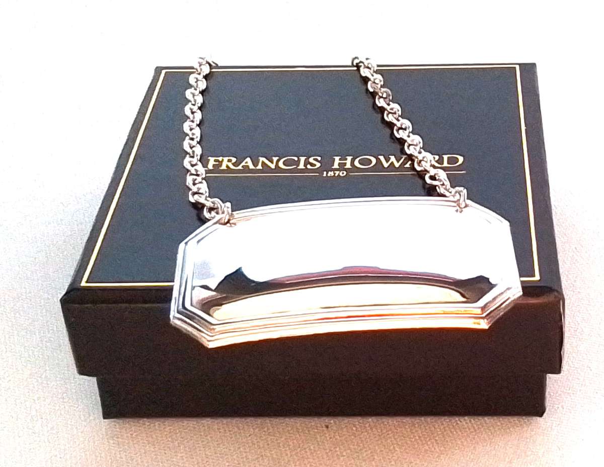 Silver Plated  -  Boxed  -  Decanter  Labels