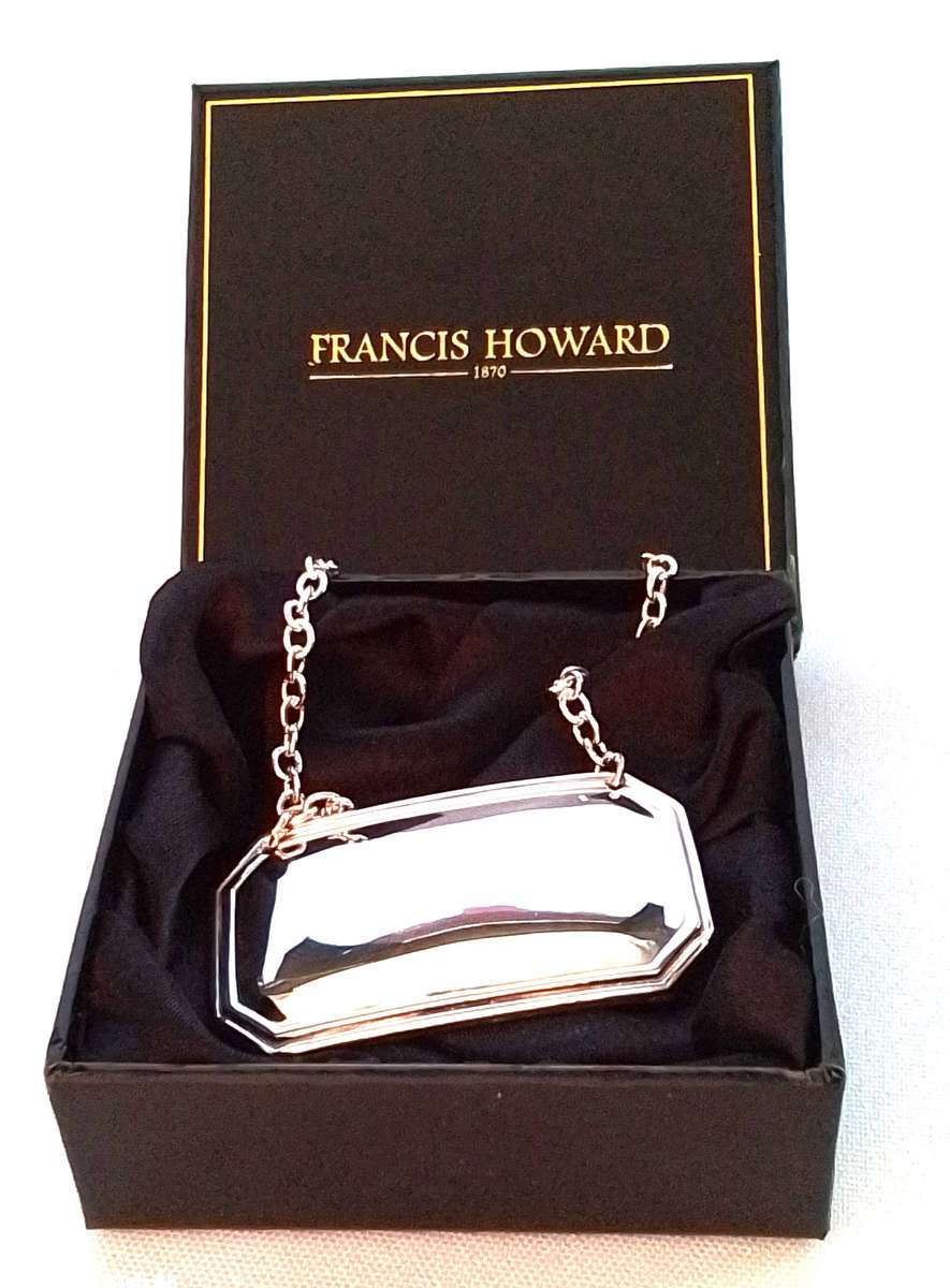 Silver Plated  -  Boxed  -  Decanter  Labels
