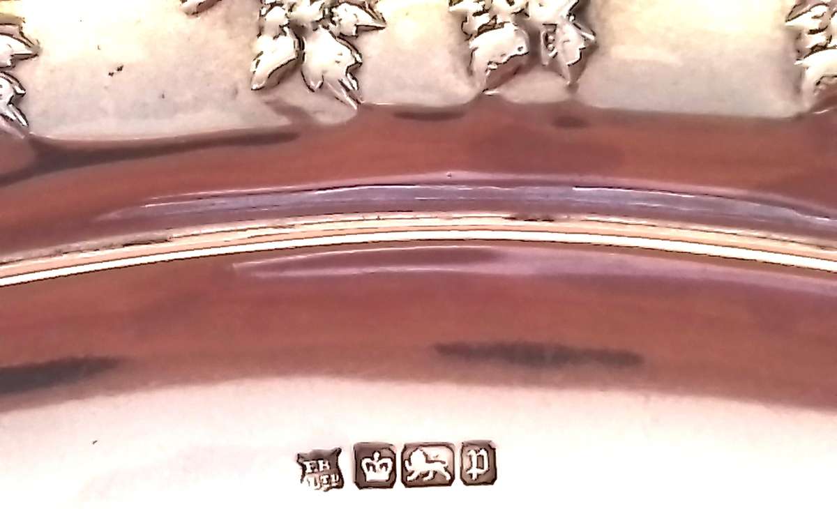 Sheffield 1907  Relief  Basket  with  Swing Handle