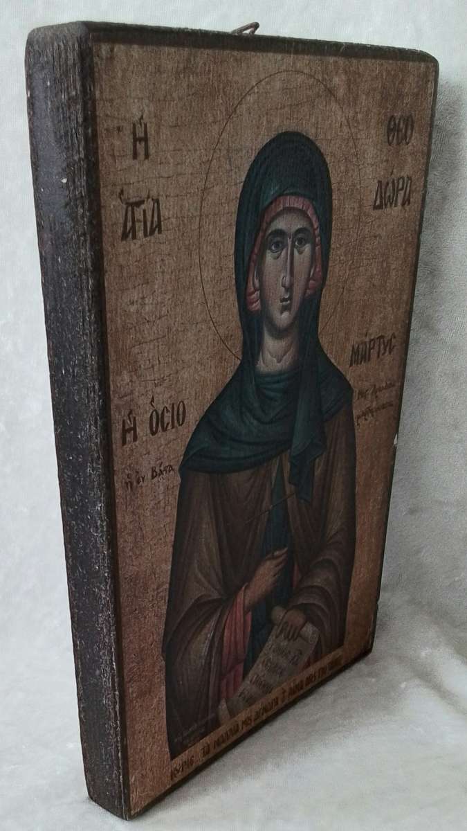 Vintage  ICON  -  Print on Wood