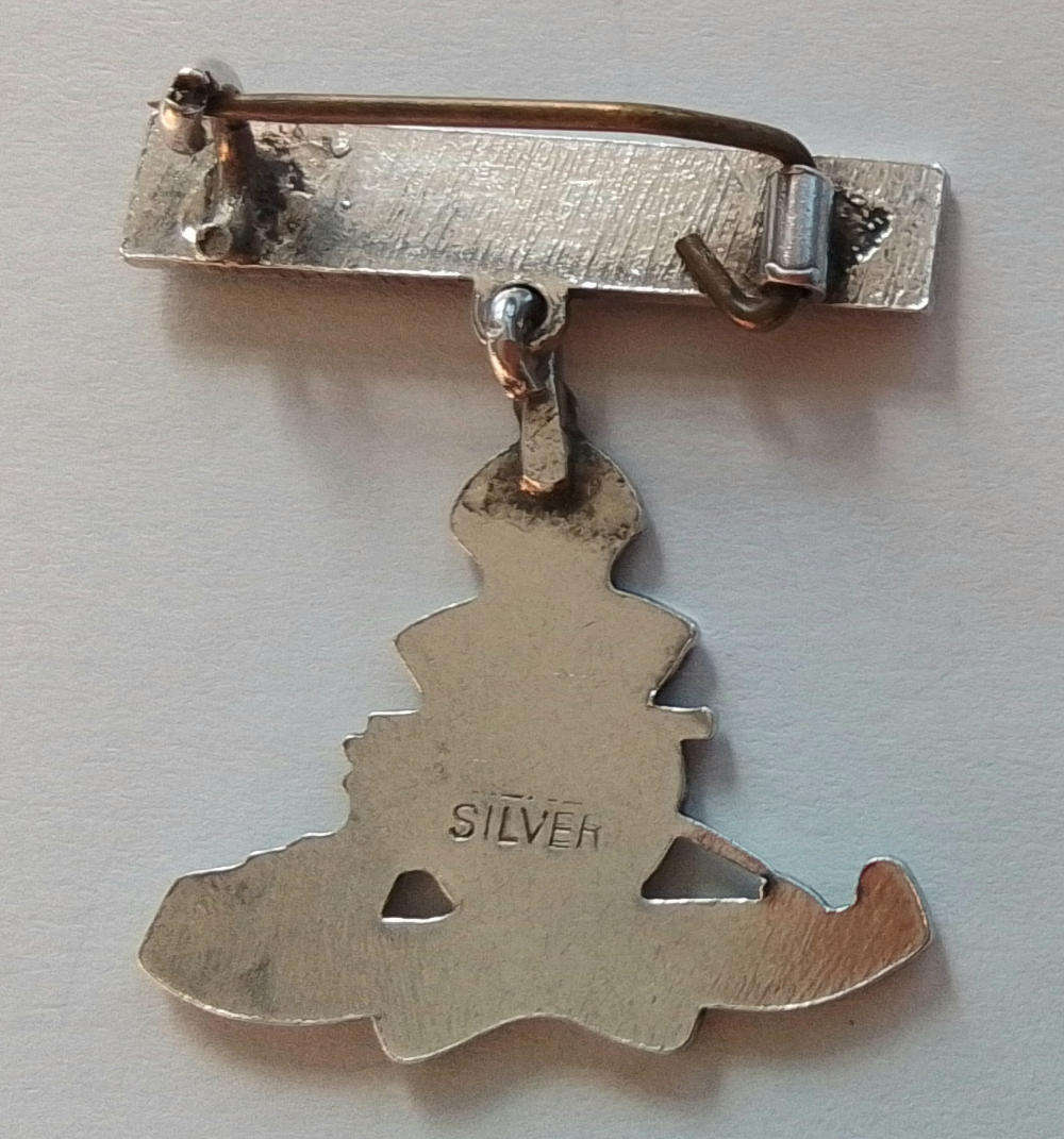 Silver &  Enamel  Badge