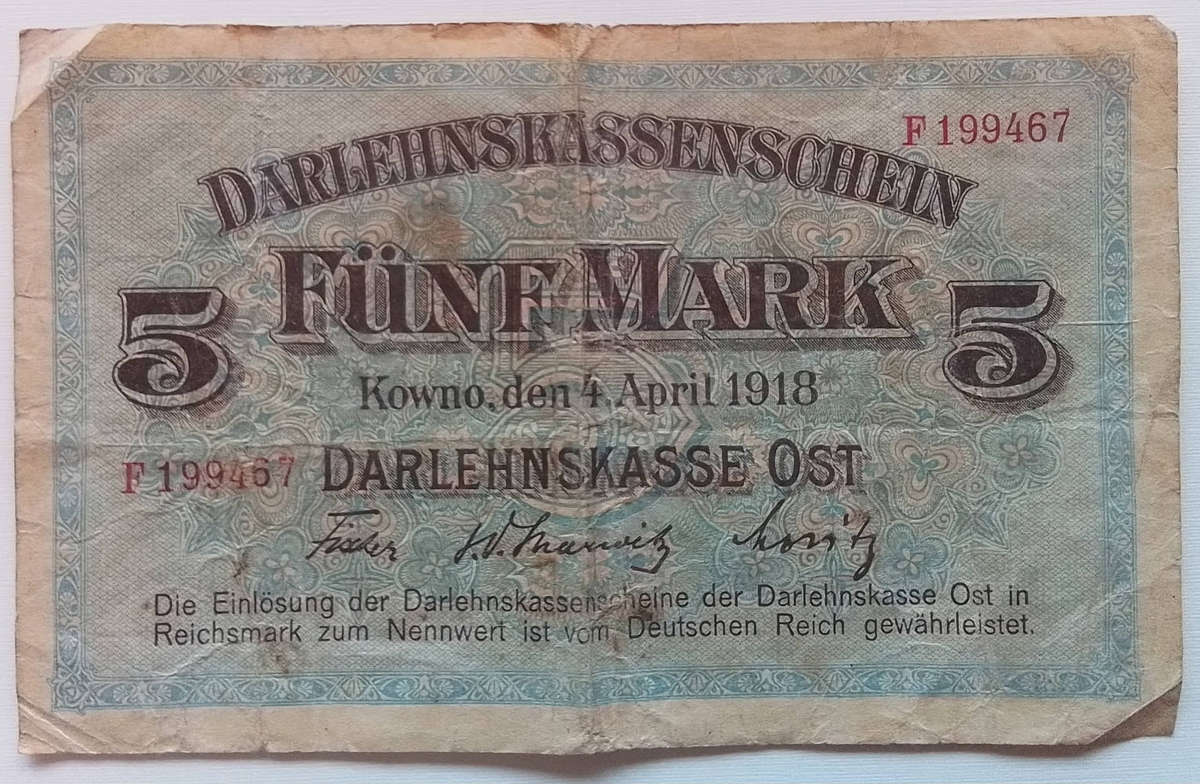 5 Mark  Banknote 1918