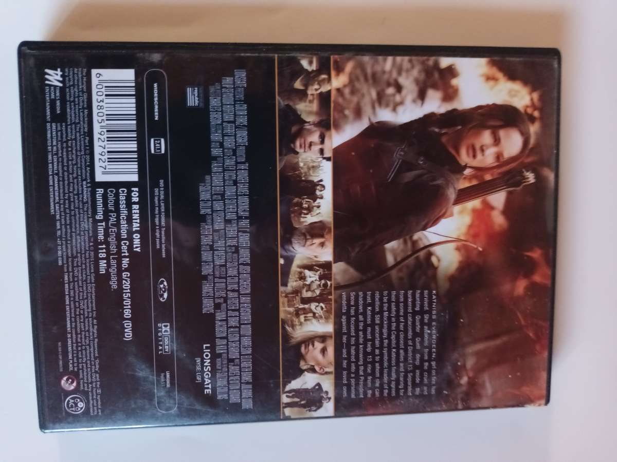 The Hunger Games Mockingjay Part 1 DVD Movie