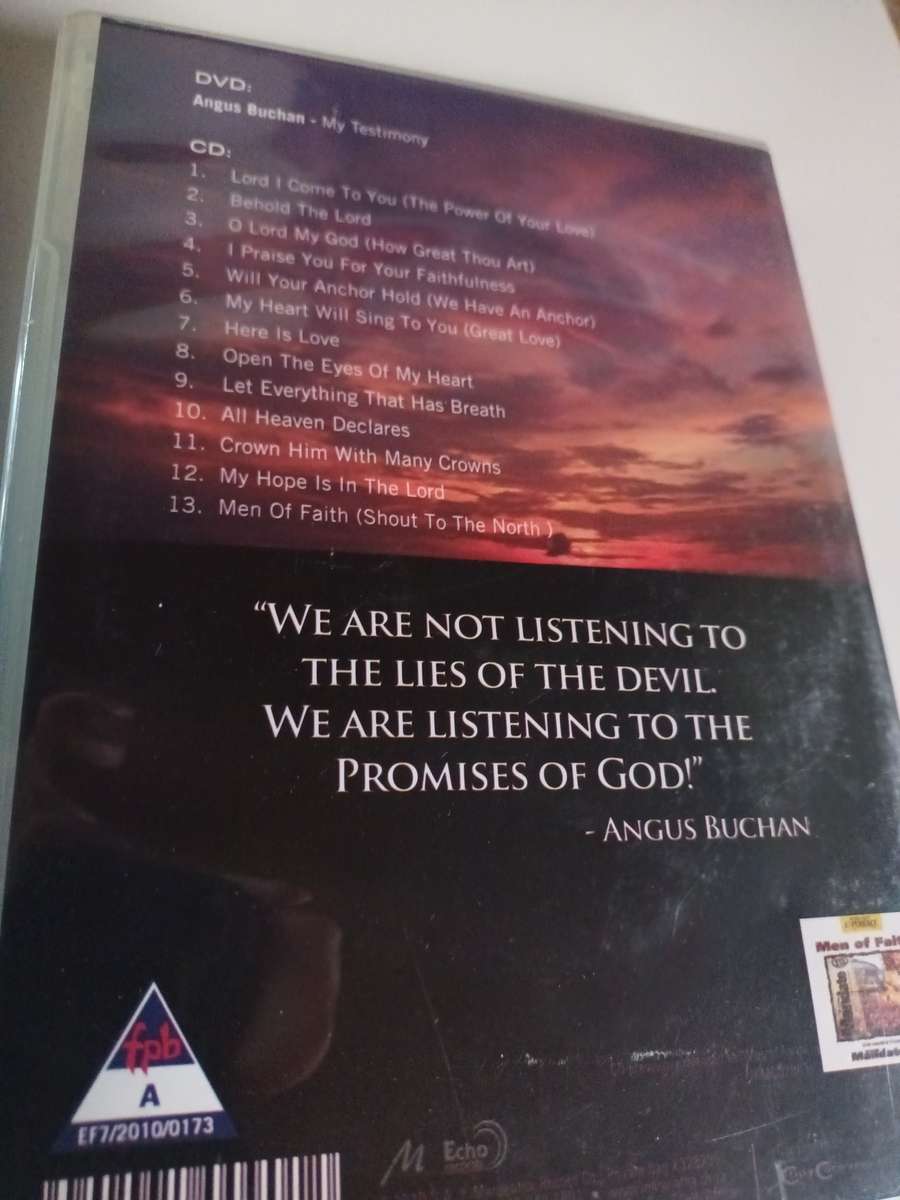 Angus Buchan Faith Like Potatoes DVD & CD