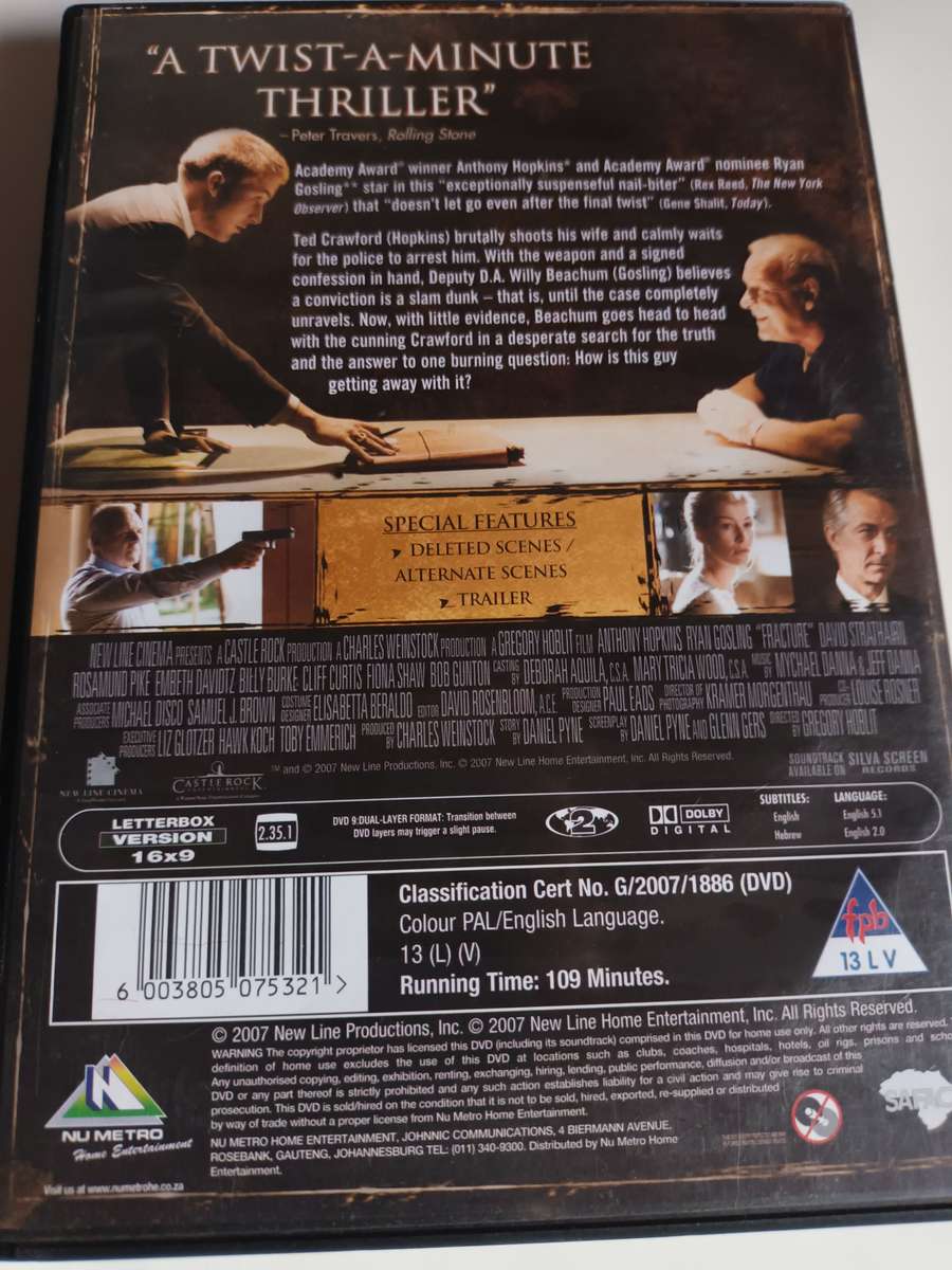 Fracture DVD Movie