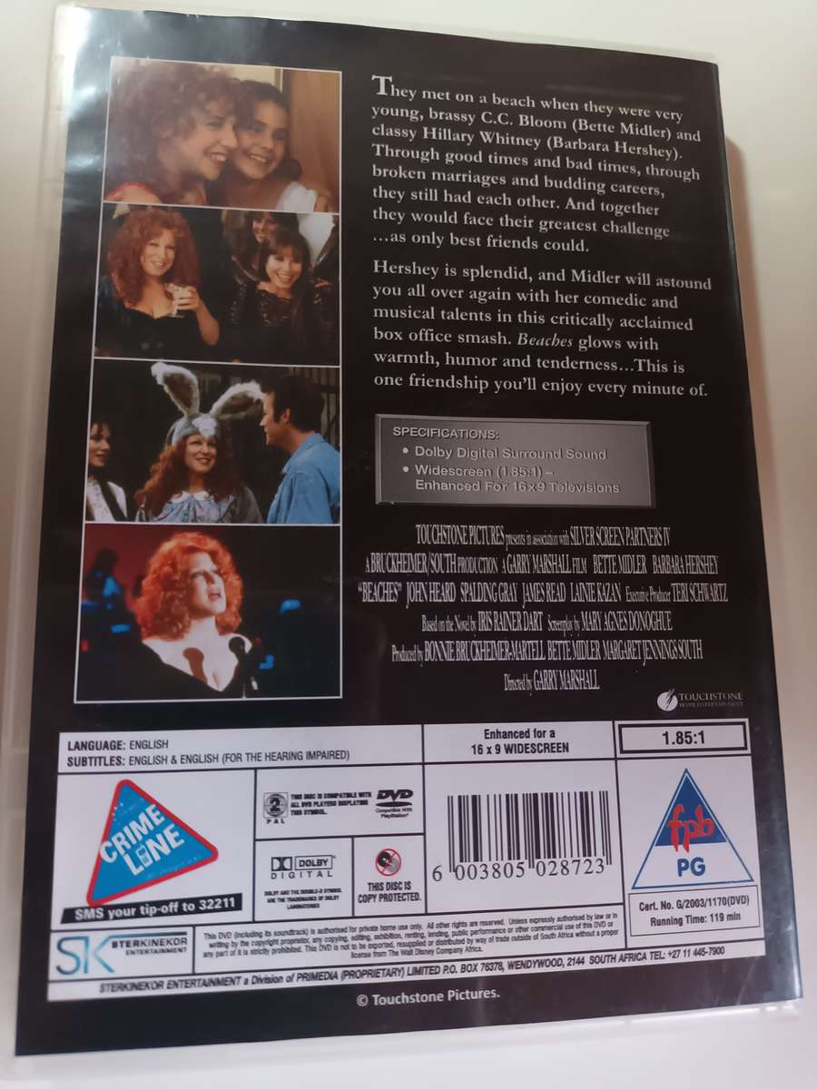 Beaches DVD Movie