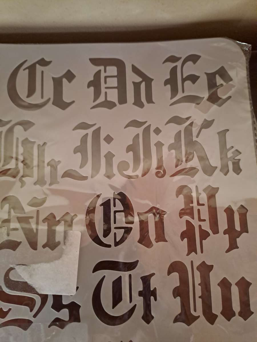 STENCIL Gothic Alphabet