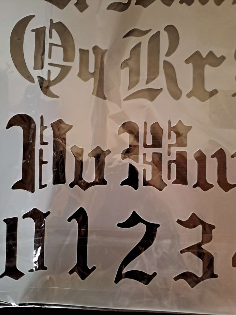 STENCIL Gothic Alphabet