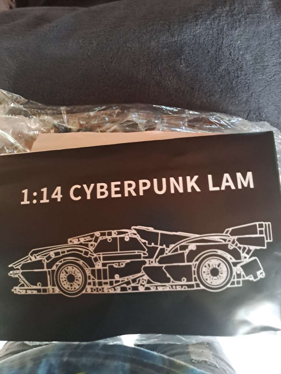 Building Blocks Car Cyberpunk Black Lam 1:14