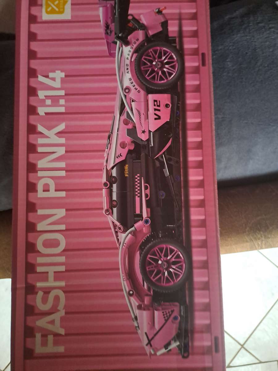 Building Blocks Car Fashion Pink Scalev1:14