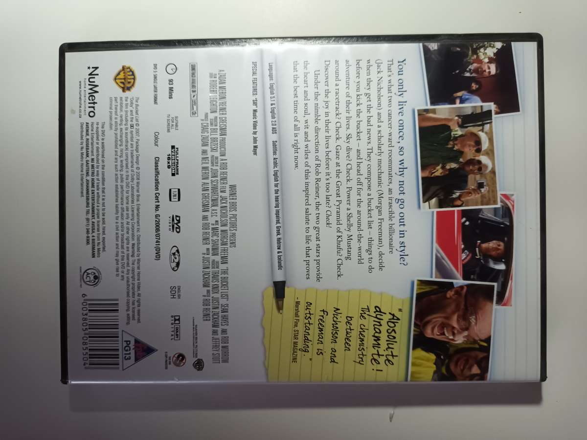 The Bucket List DVD Movie