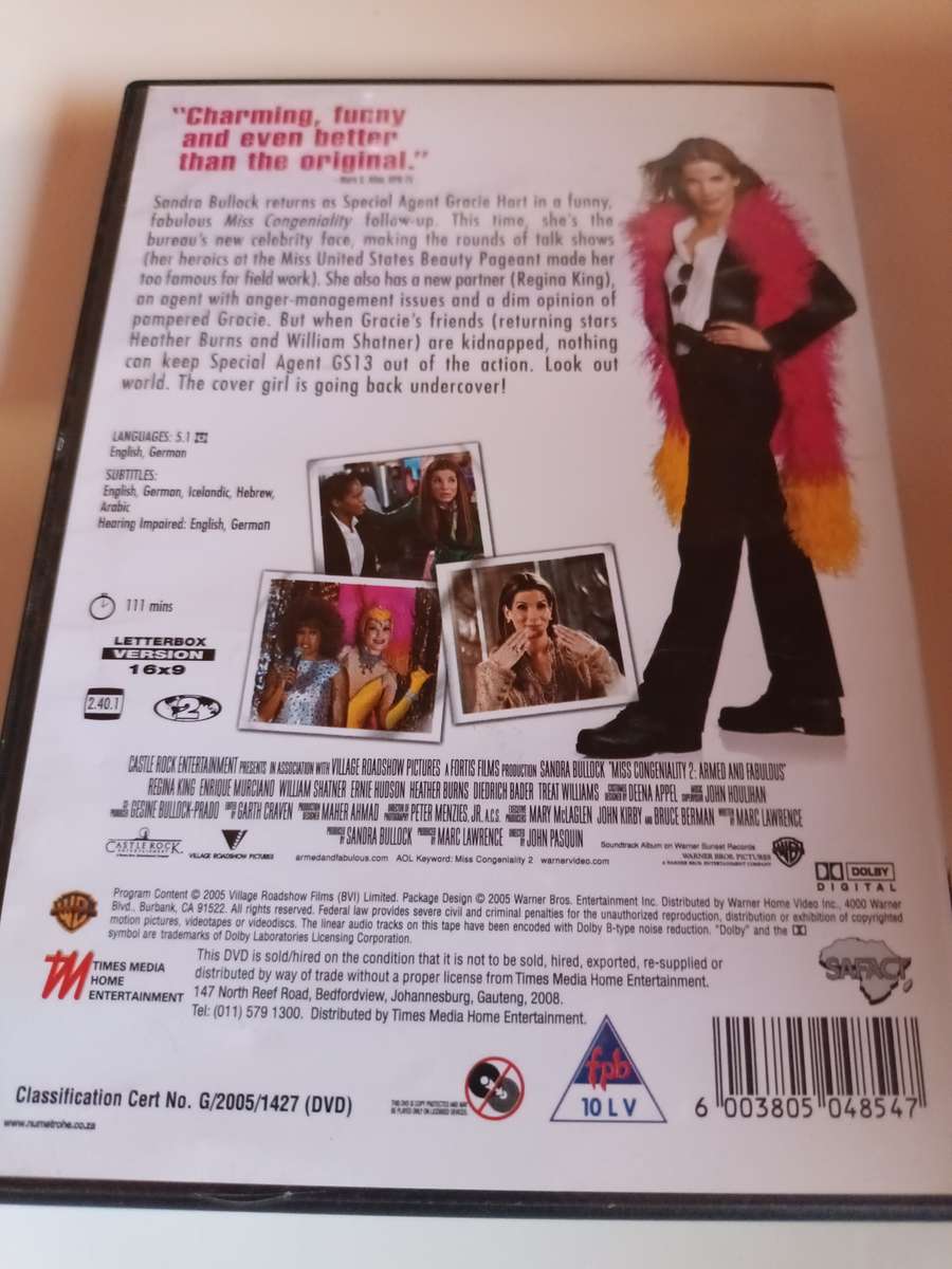 Miss Congeniality 2 DVD Movie
