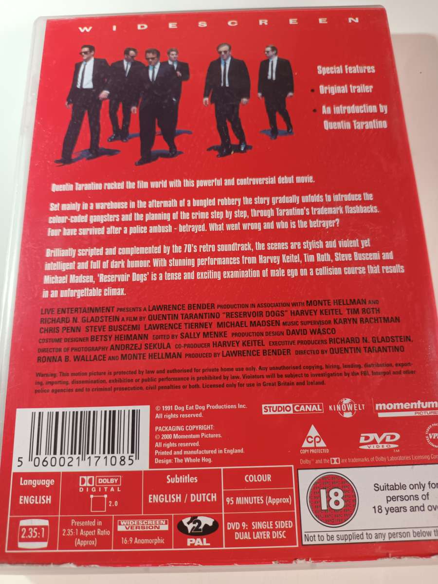 Reservoir Dogs DVD Movie