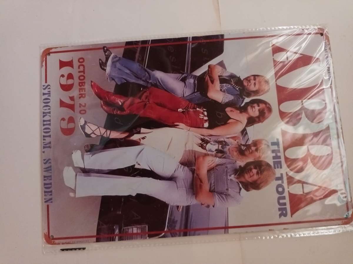ABBA Tin Metal Sign
