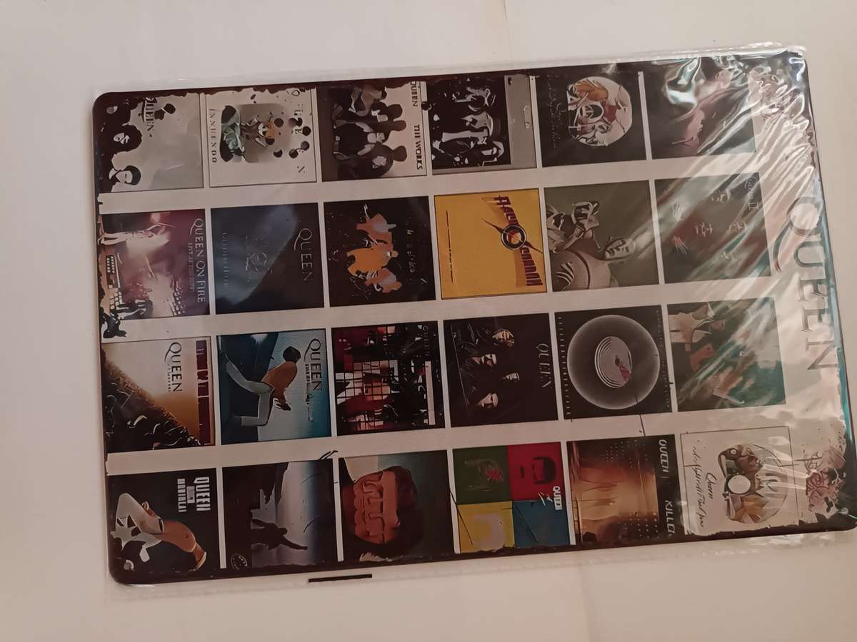 Queen Album Covers Tin Metal Sign