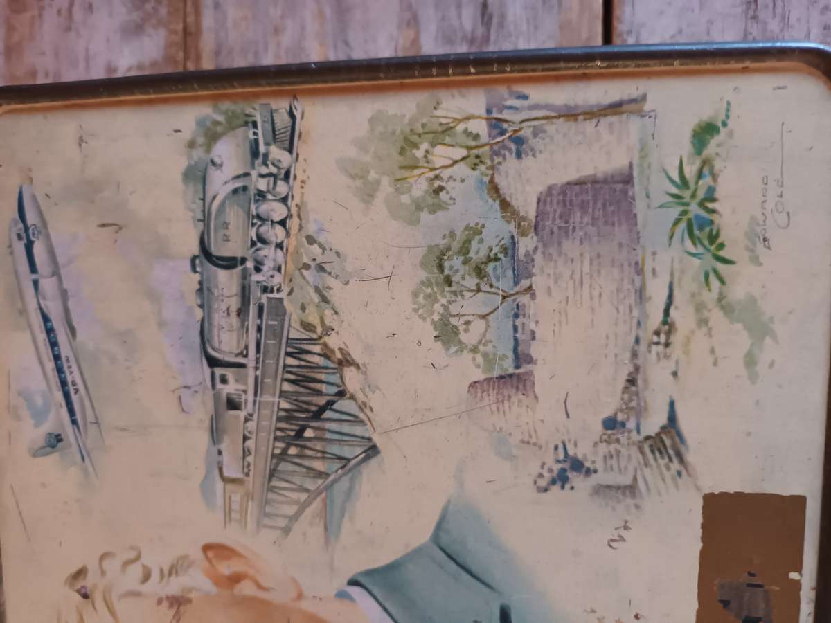 Vintage Cecil John Rhodes 'Greetings' Tin