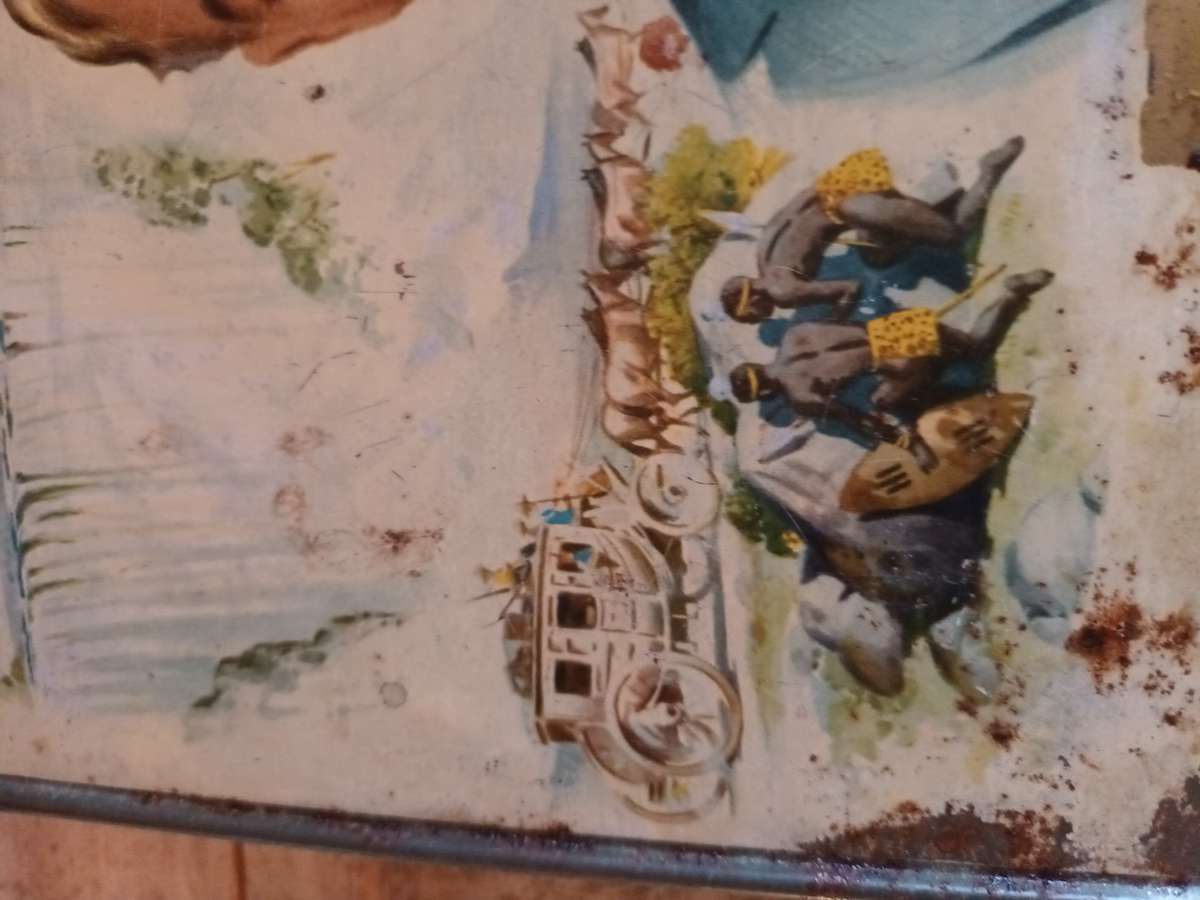 Vintage Cecil John Rhodes 'Greetings' Tin