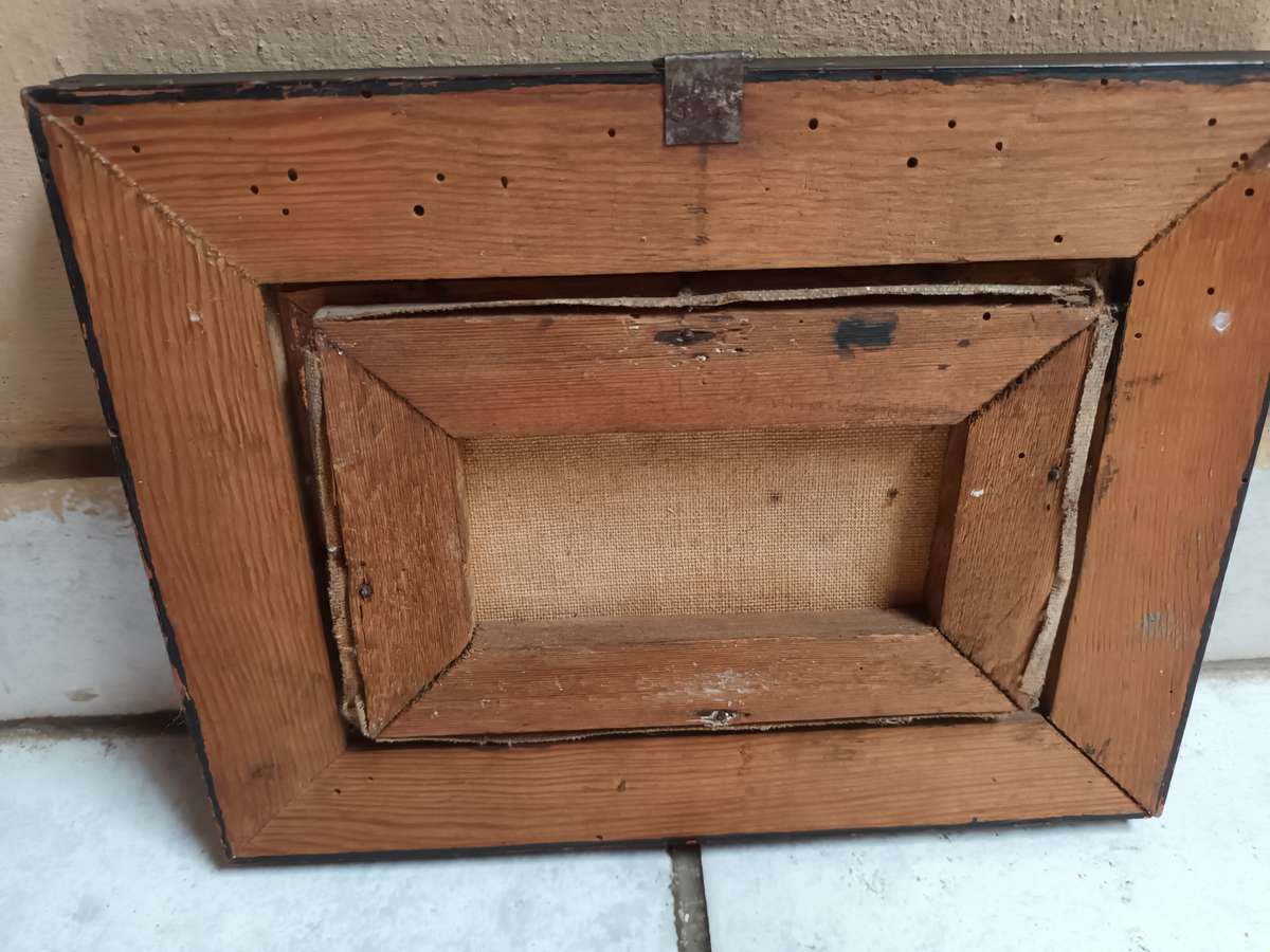 Old Miniature Oil Painting