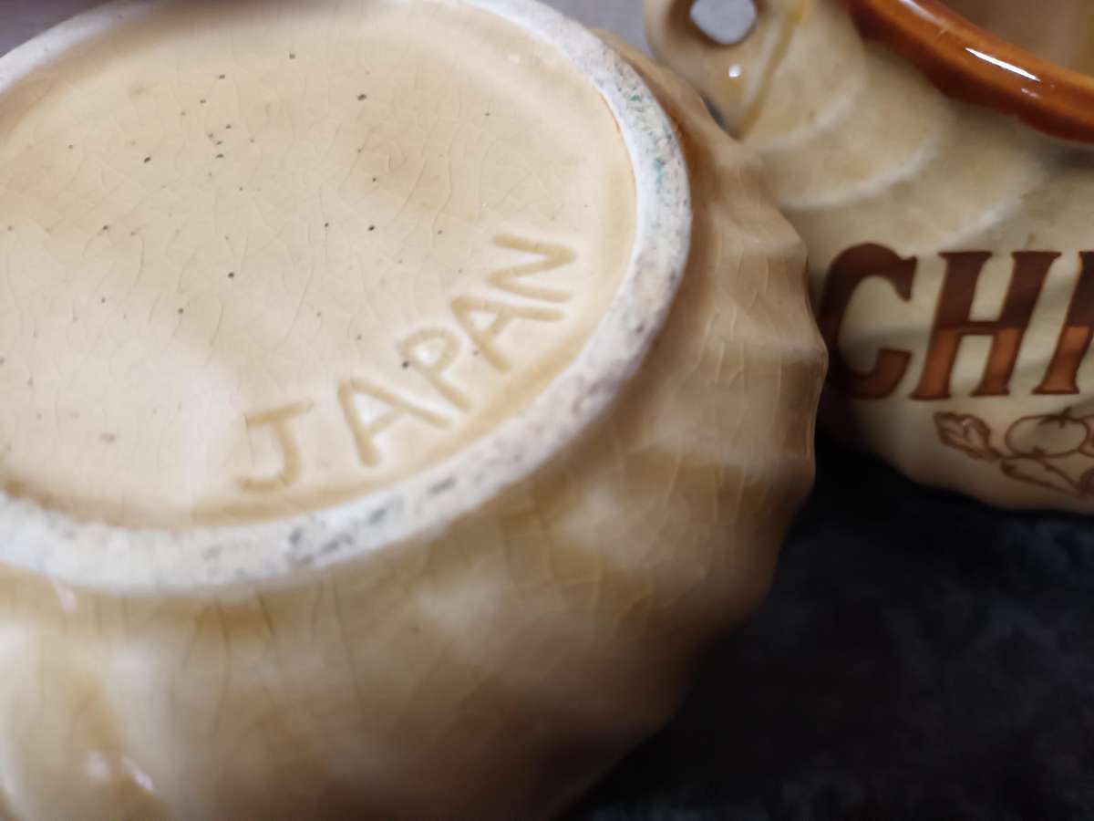 Two Vintage Soup Mugs - Made in Japan