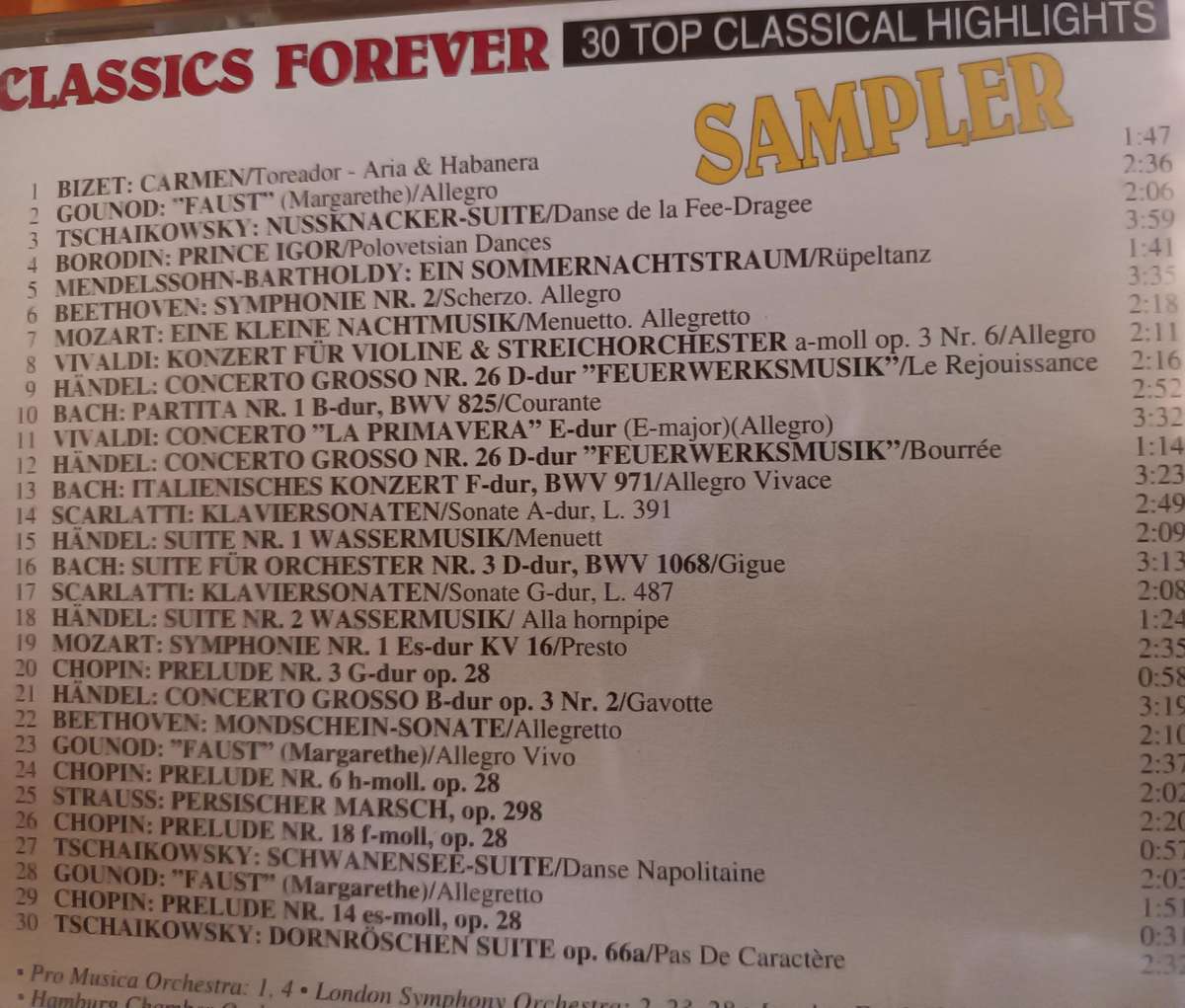 Classics Forever Music CD