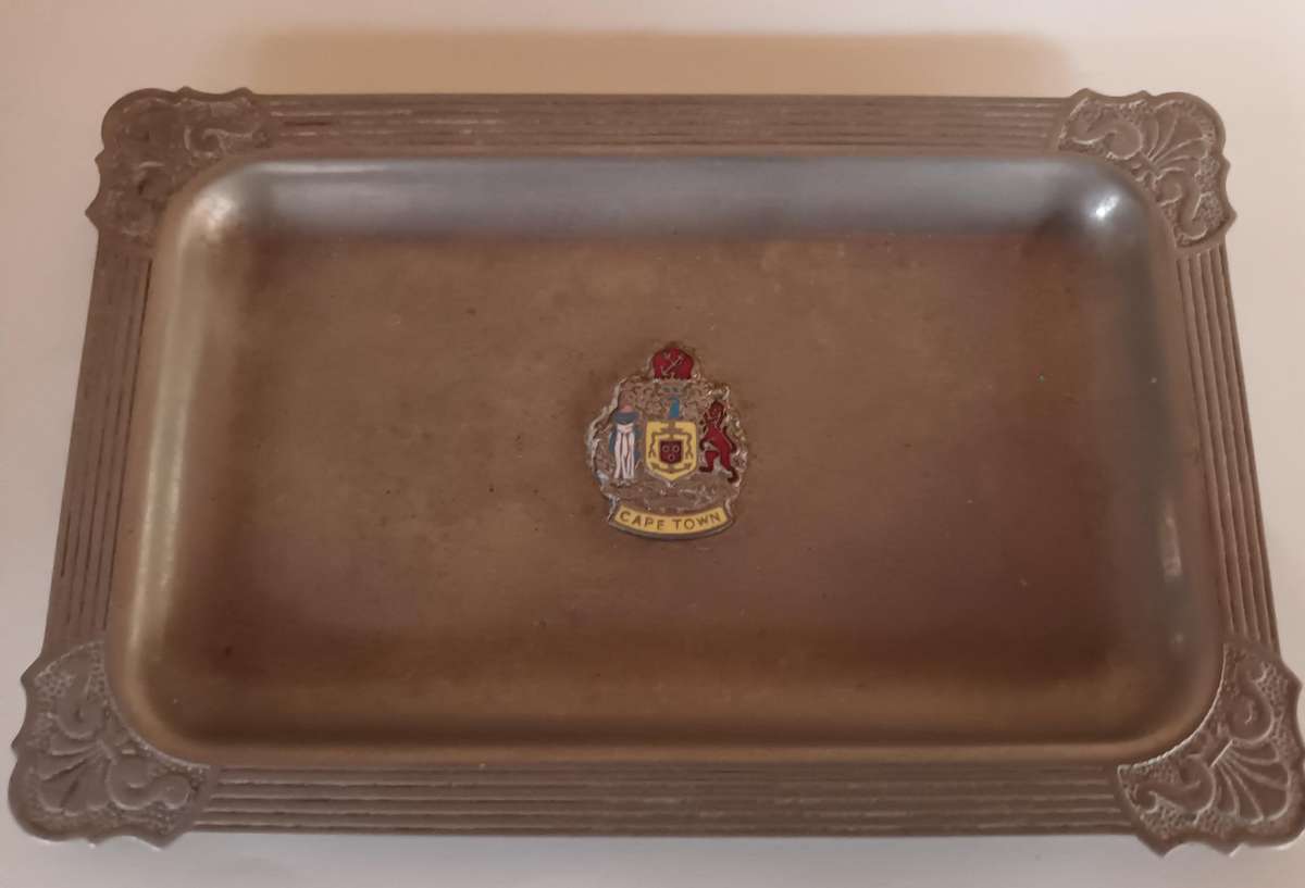 Vintage Metal Dish with Cape Town Crest