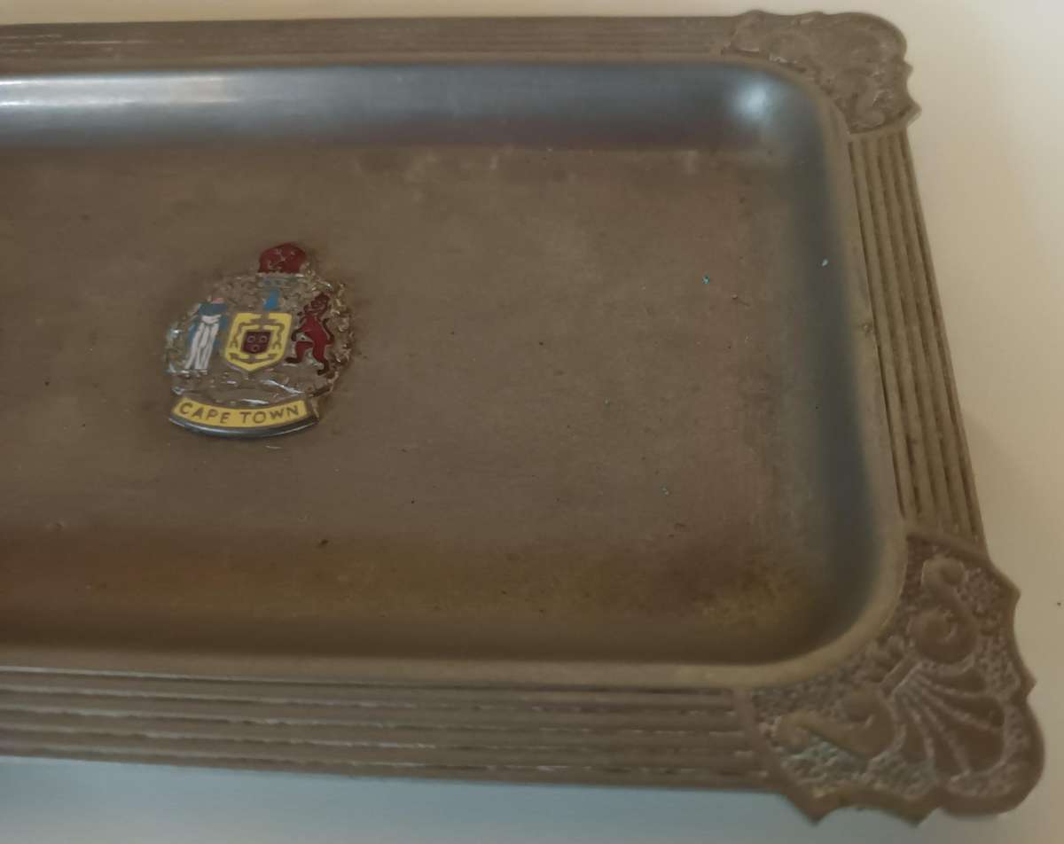 Vintage Metal Dish with Cape Town Crest