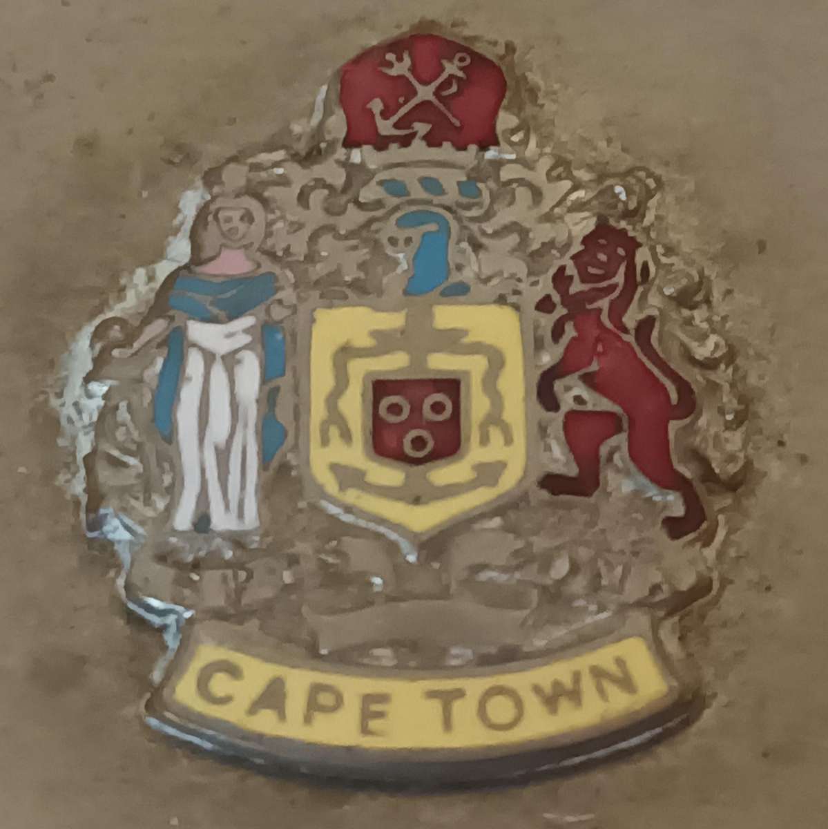 Vintage Metal Dish with Cape Town Crest